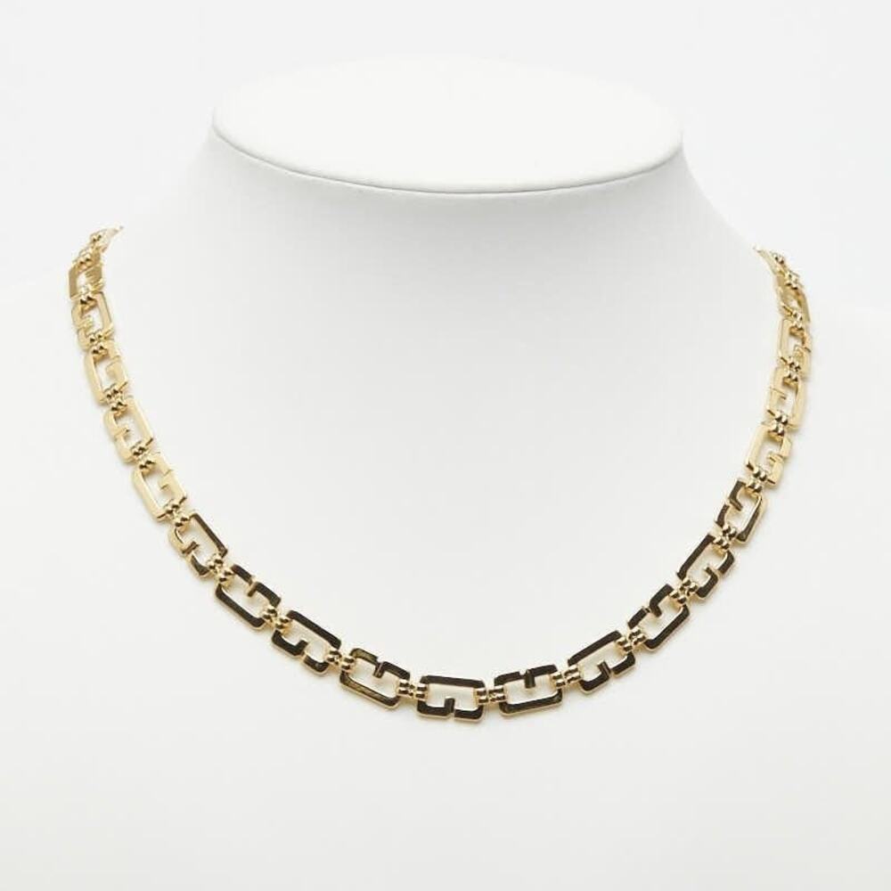 Givenchy G Logo Chain Necklace Gold Plated Gold